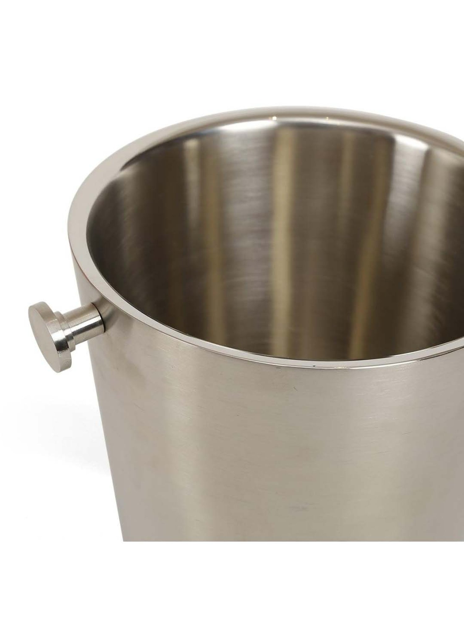 Home4U 'Kylen' Silver Metal Ice-Bucket (0.945 L) - Set of 1