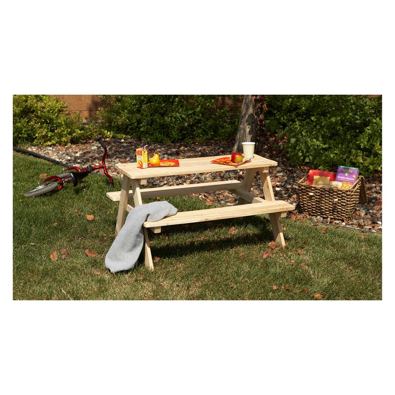 Rectangle Wooden Kids Picnic Table - Merry Products