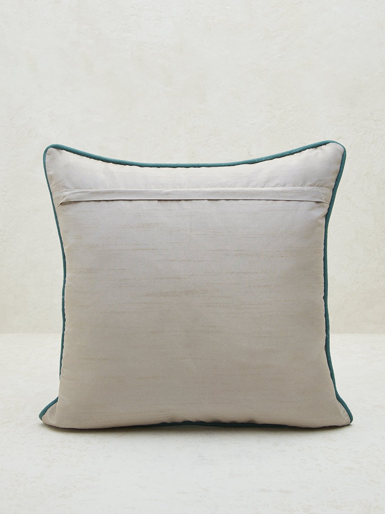 Westside Home Aqua Floral Printed Cushion Cover