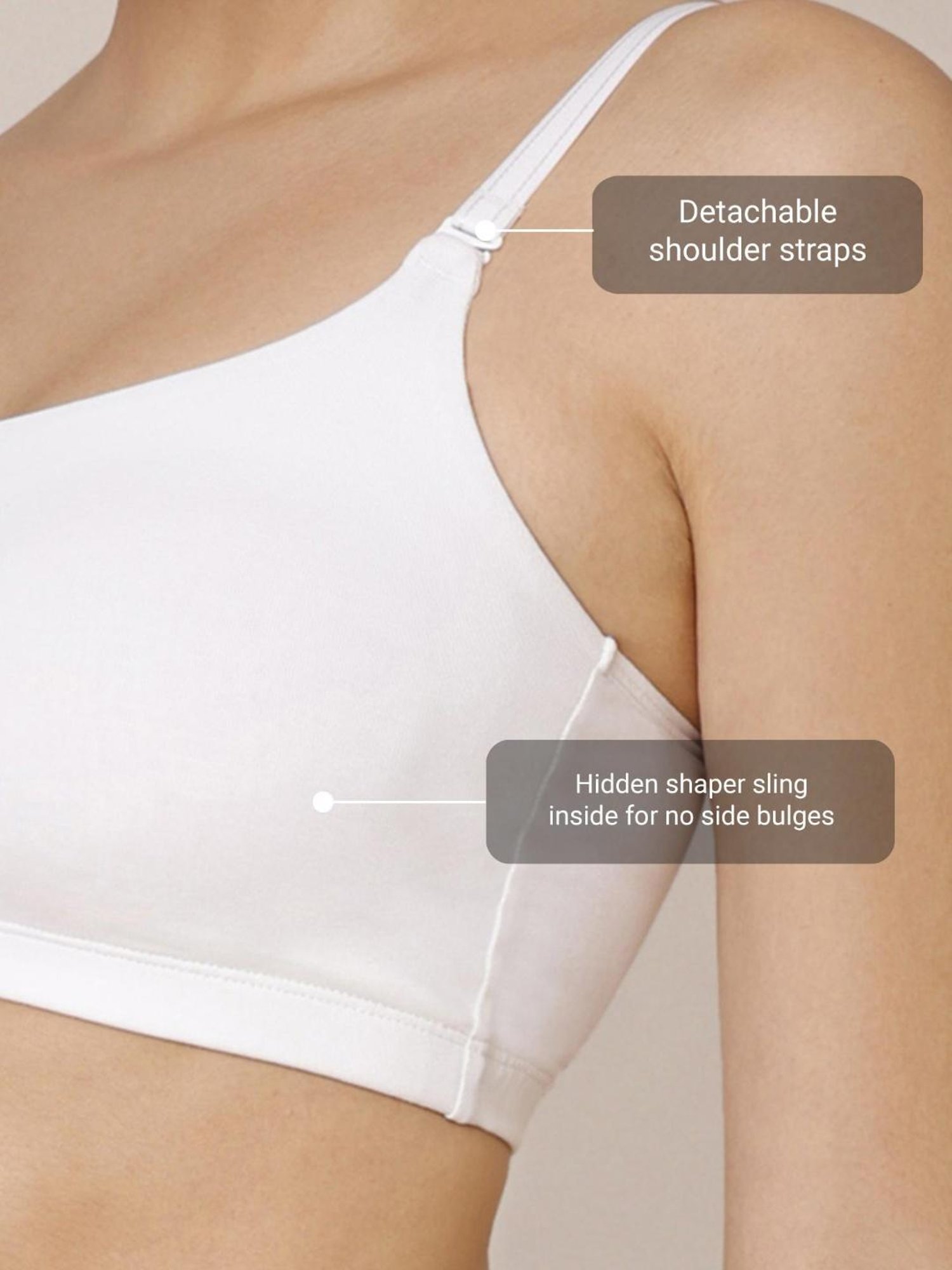 Nykd Blue Non-padded Bra