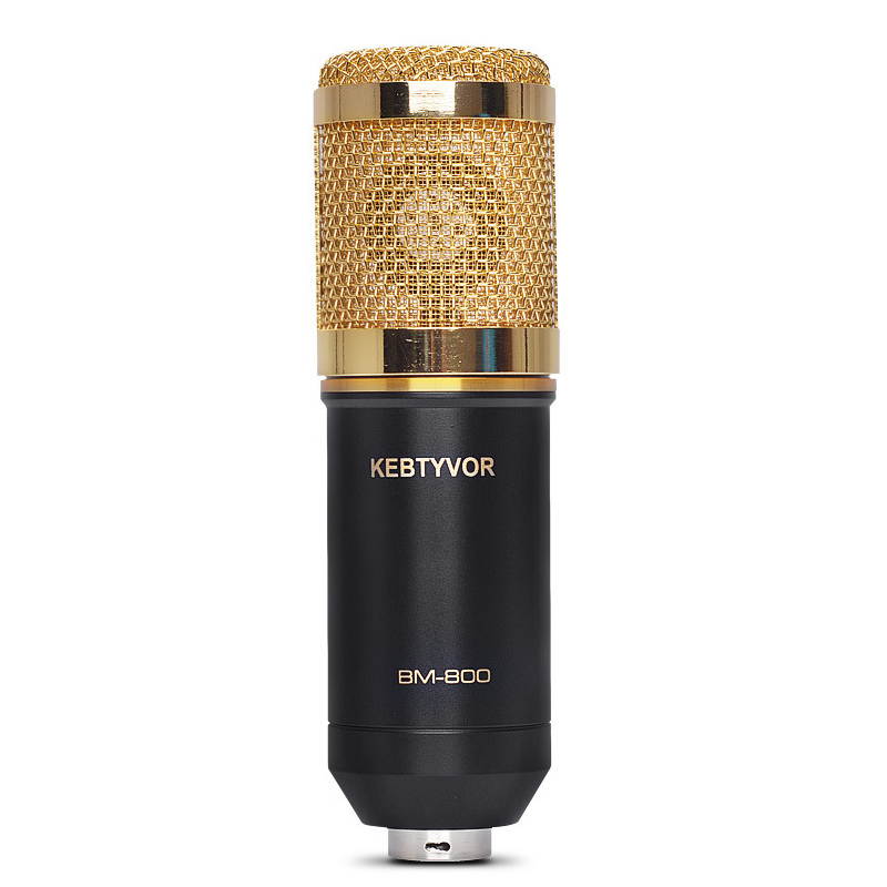 Professional BM-800 BM800 Condenser KTV Microphone Cardioid Pro Audio Studio Vocal Recording Mic KTV Karaoke+ Metal Shock Mount
