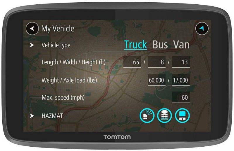 TomTom Trucker 620 6 Inch Gps Navigation Device For Trucks with Wi-Fi Connectivity, Smartphone Services, Real Time Traffic And Maps Of North America