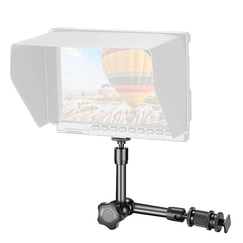 7 inch Articulating Friction Arm with Large Super Crab Clamp and Hot Shoe Mount 14quot Magic DSLR Tripod Arms Kit for Photography Video Camera Rig LED Light Flash Light LCD Monitor