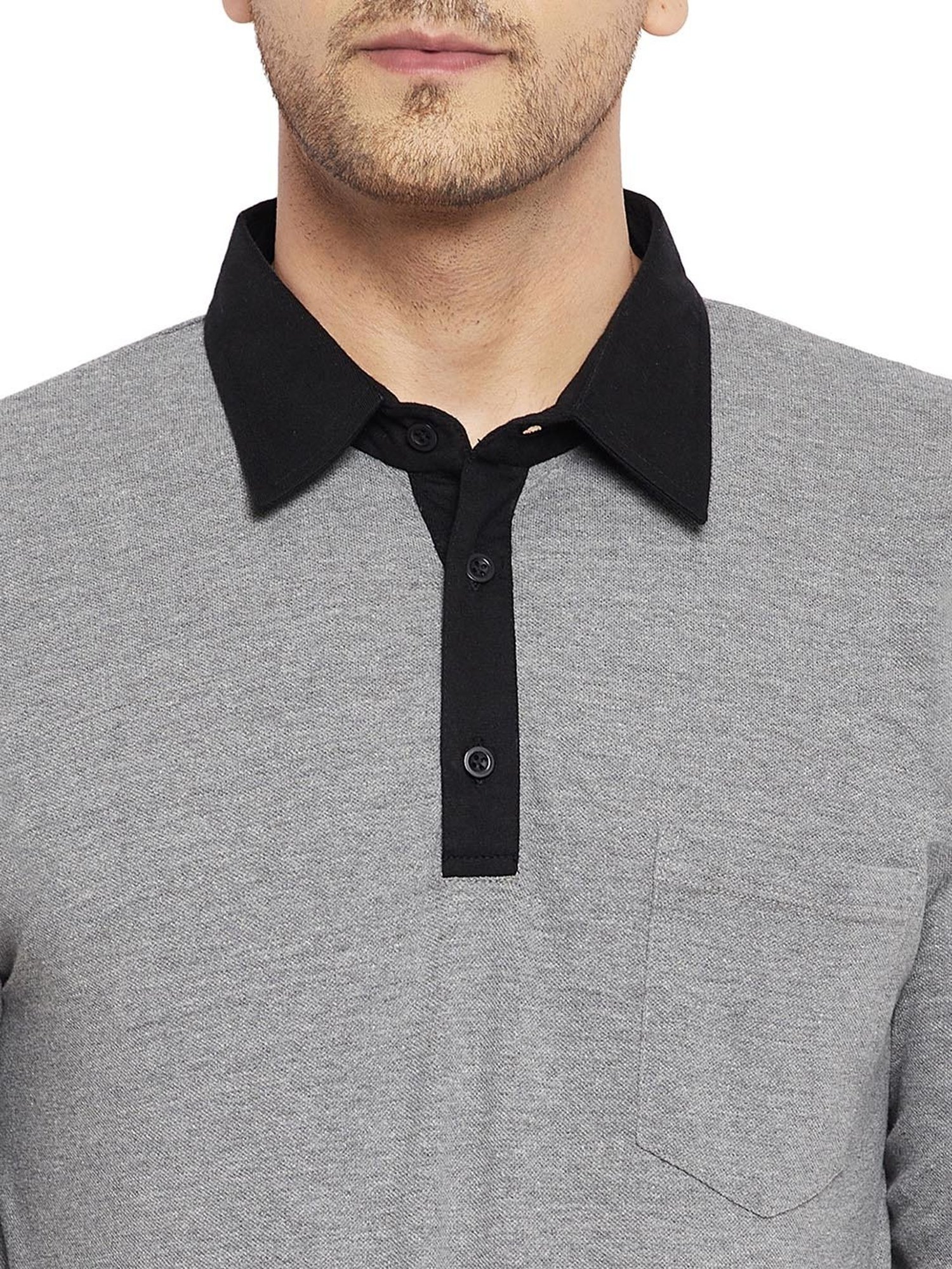 Hypernation Grey Polo T-Shirt