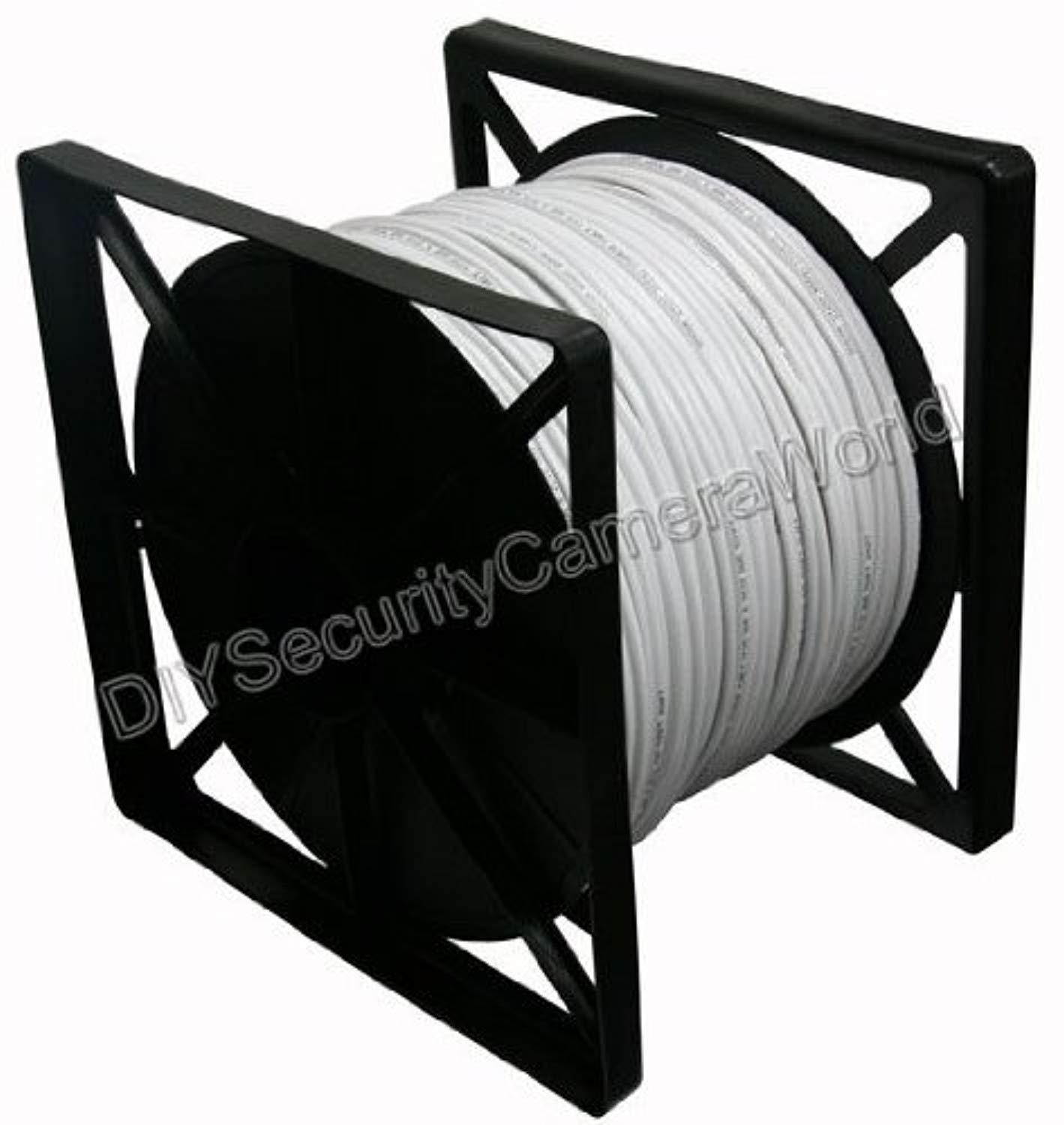 rg-59/u siamese cable, professional grade, 500ft, power/video white color