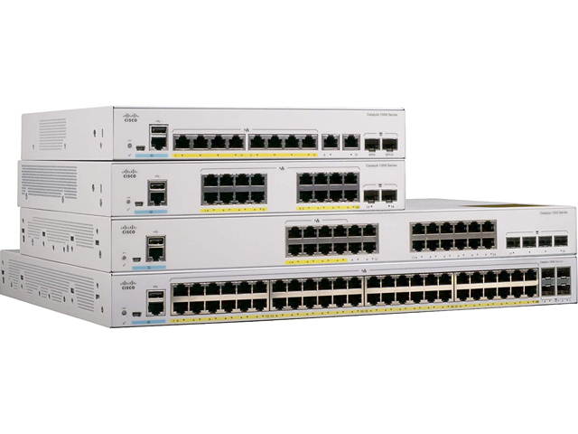 CISCO Catalyst 1000 C1000-24T-4G-L Switch 24 x 10/100/1000 Ethernet ports, 4 x 1G SFP uplinks