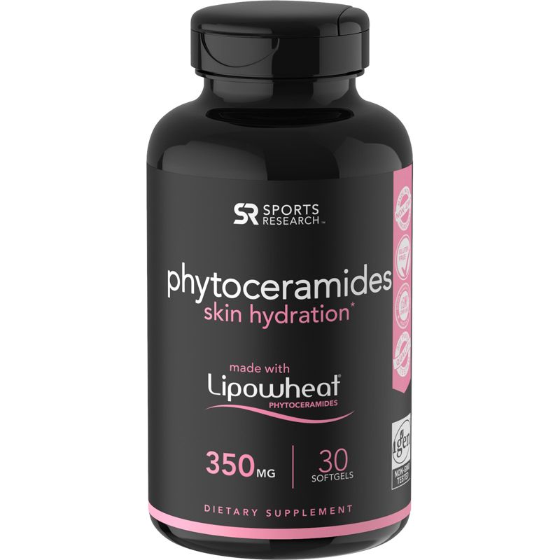 Sports Research Phytoceramides Skin Hydration, 350 mg, 30 Softgels,