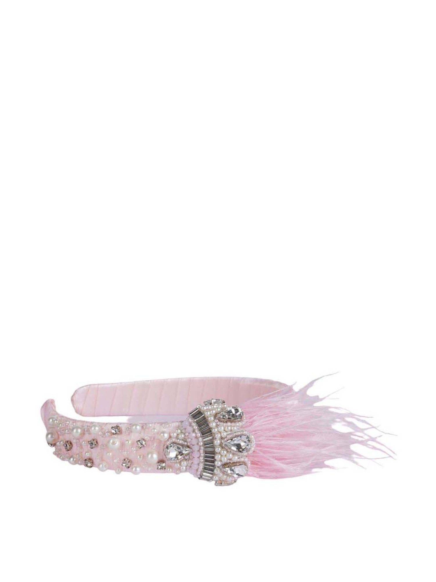 Choko Pink Embellished Hair Band