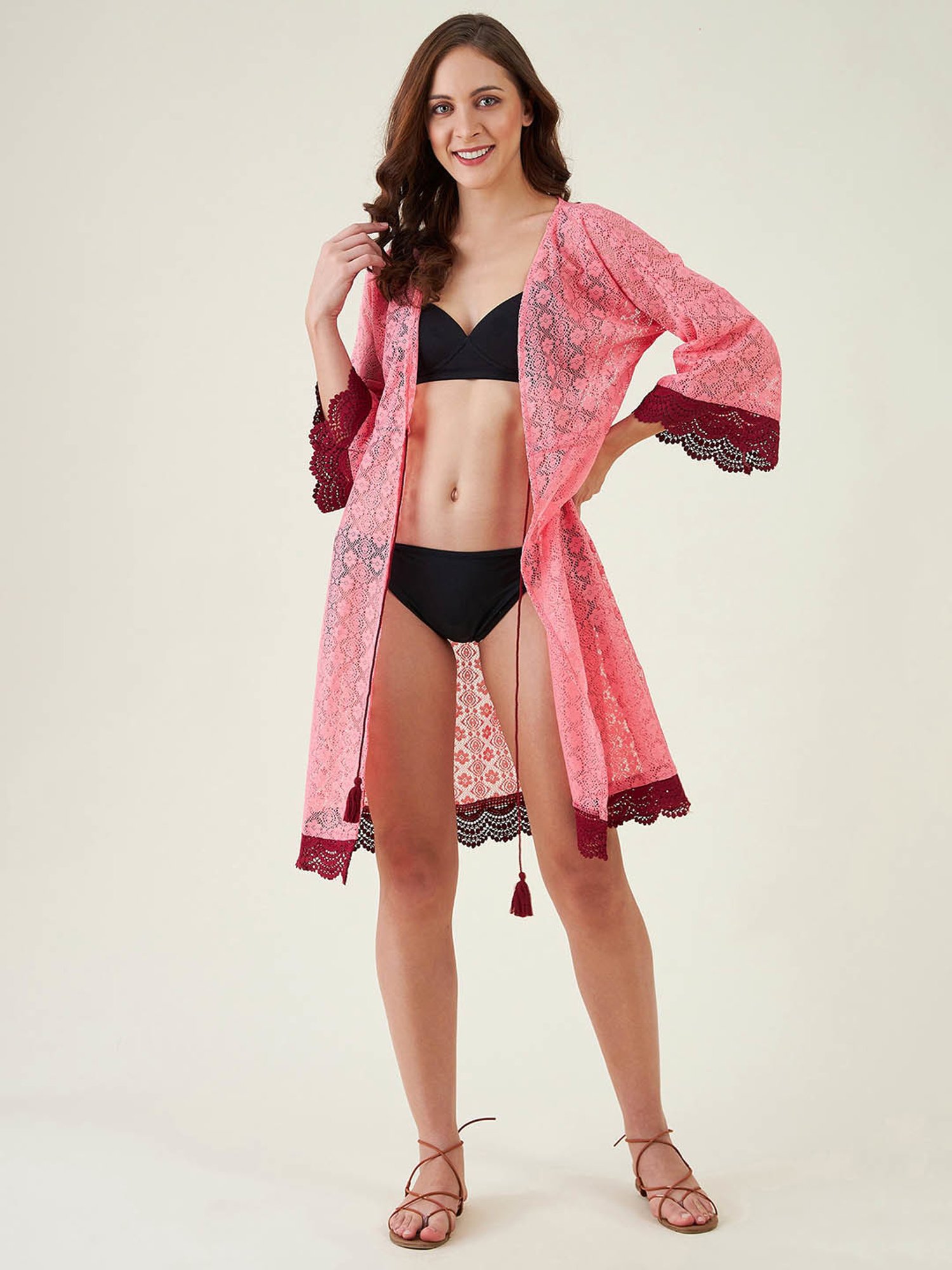The Kaftan Company Pink Cover Up