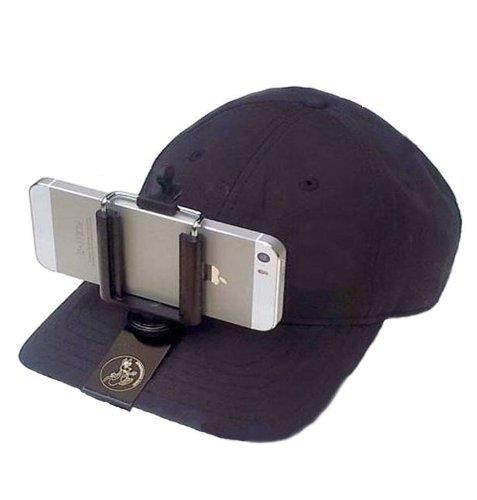 Streamaroo Universal Hands-free Smartphone Hat Mount. Slides onto a Ballcap, No Straps on Your Head. The Simple, Elegant Solution to Hands-free Mobile Video!