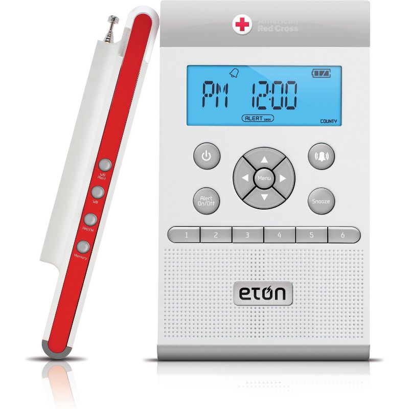 2) New Pyle PSR6 LCD Digital Hanging Waterproof AM/FM Shower Clock Radio White