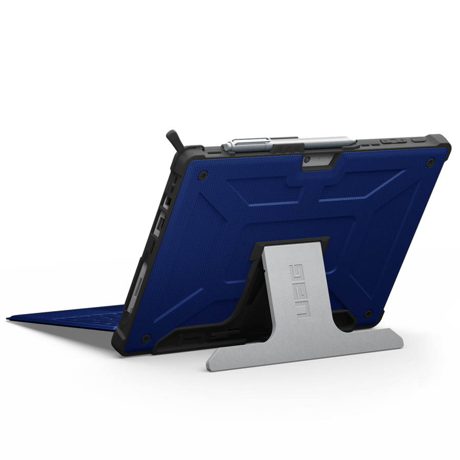 UAG Designed for Microsoft Surface Pro 7 Plus, Surface Pro 7, Pro 6, Pro 5th Gen (2017) (LTE), Pro 4 Feather-Light Rugged [Cobalt] Aluminum Stand Military Drop Tested Case