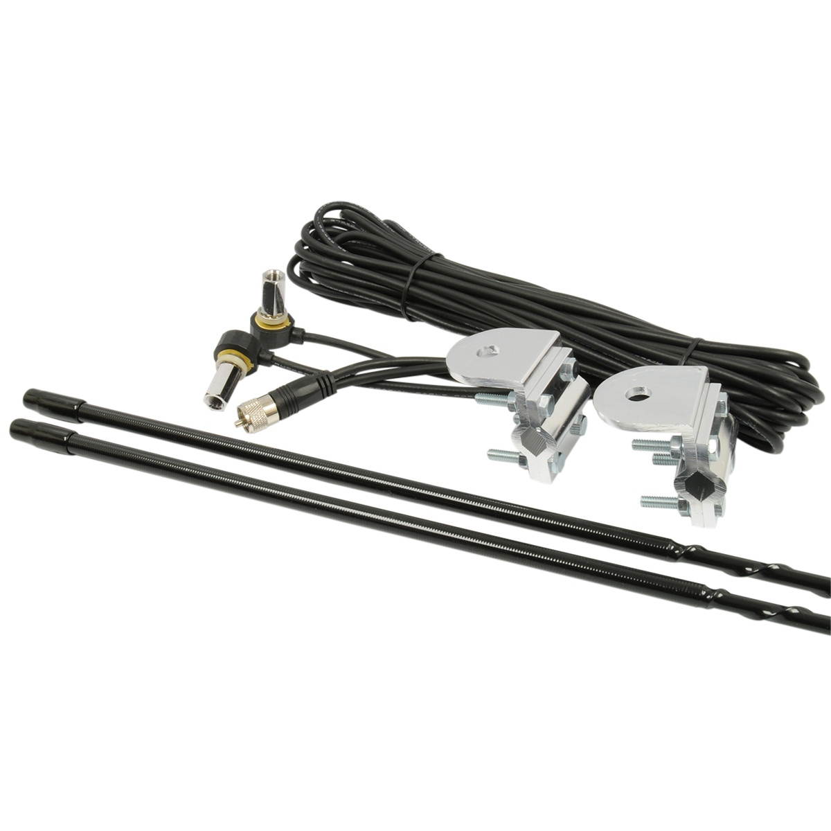 ROADPRO R RPPS-23KB 3FT DUAL ANTENNA KIT  BLACK