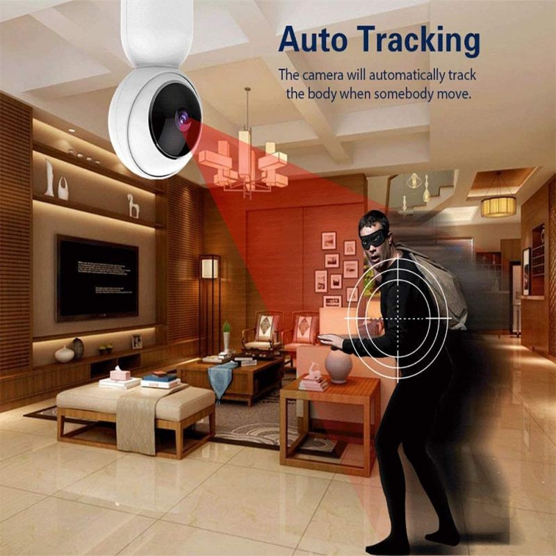 XArtfacnt Smart Wireless Remote Surveillance Camera Home Security Infrared Night Vision Monitor High-Definition Picture Quality Suitable for Home Monitoring Two-Way Voice