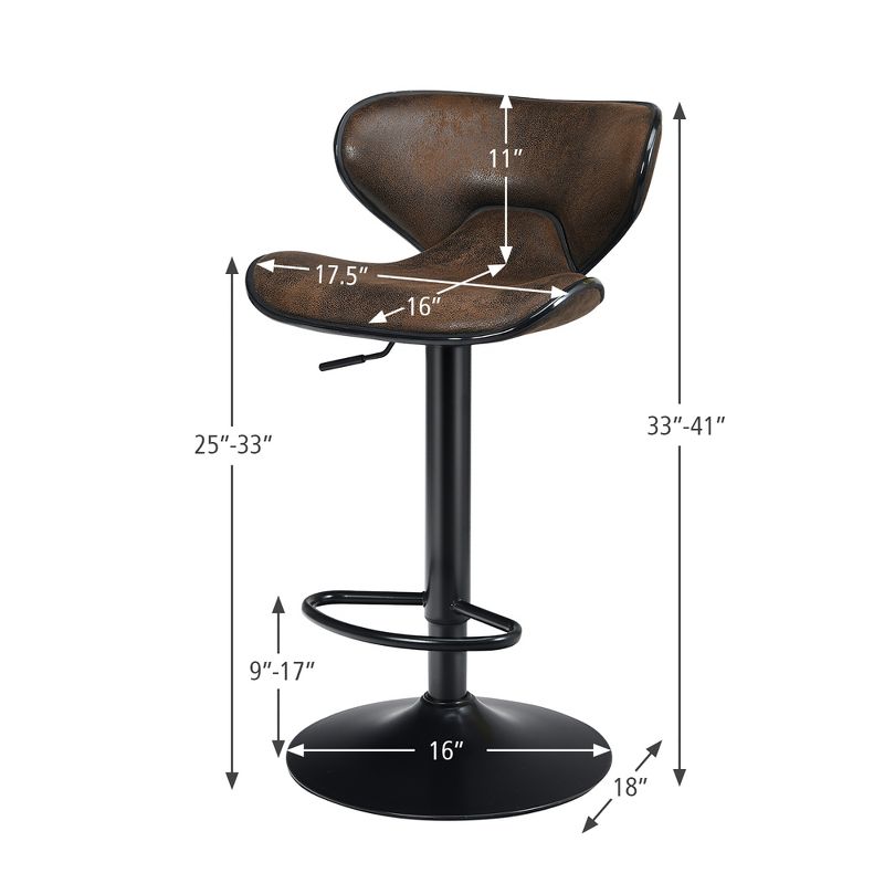 Ladder Barstool Seat Black - Riverstone Furniture Collection