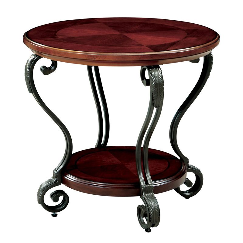 Telmin Open Shelf End Table Brown Cherry - HOMES: Inside + Out