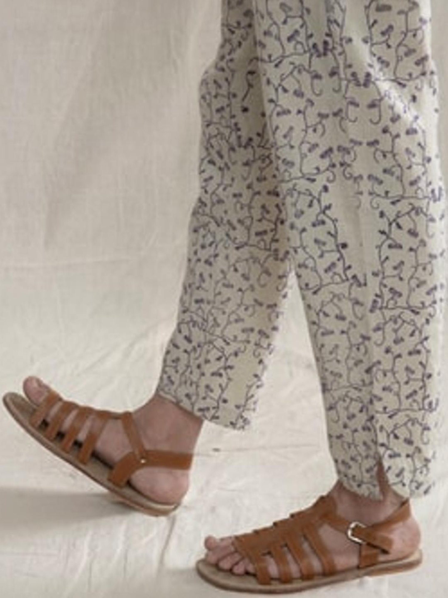 Anushe Pirani Multi Recurring Dream Cropped Pant