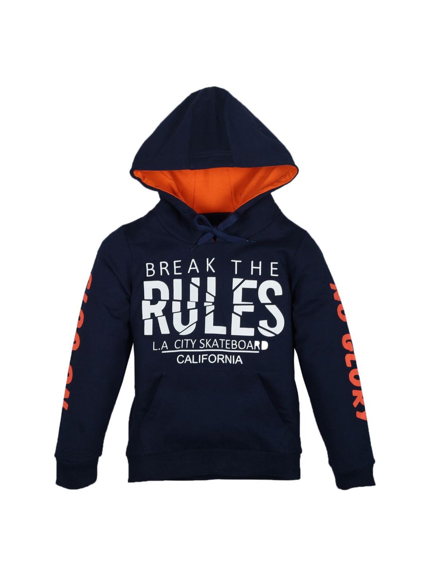 Plum Tree Kids Navy Printed  Hoodies