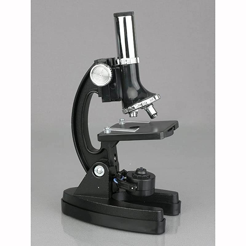 M30-ABS-KT1-WM 120X-240X-300X-480X-600X-1200X Educational Metal Arm Kids Compound Microscope Kit + Book