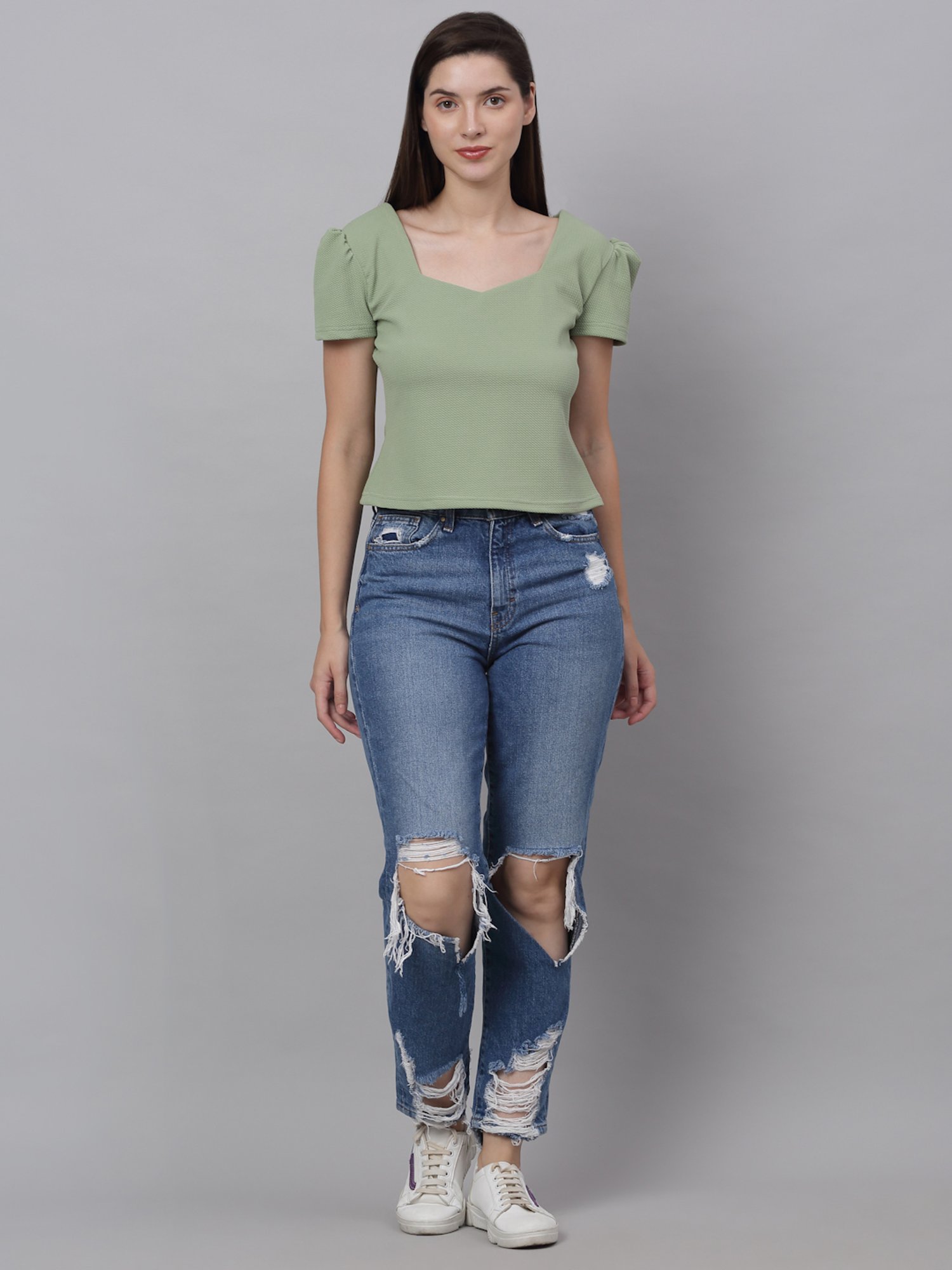 NEUDIS Mint Green Top