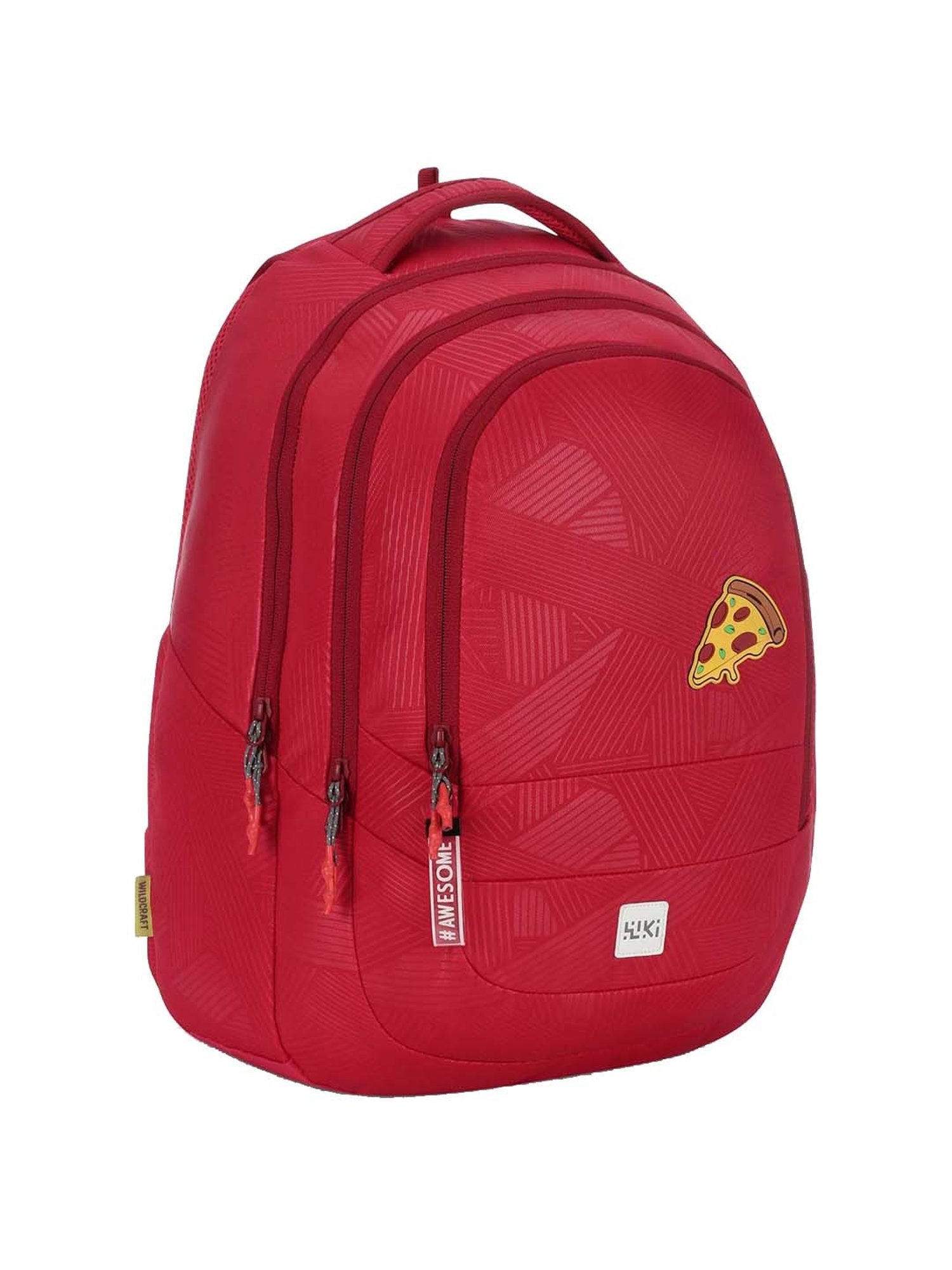 Wiki 27.5 Ltrs Red Medium Backpack