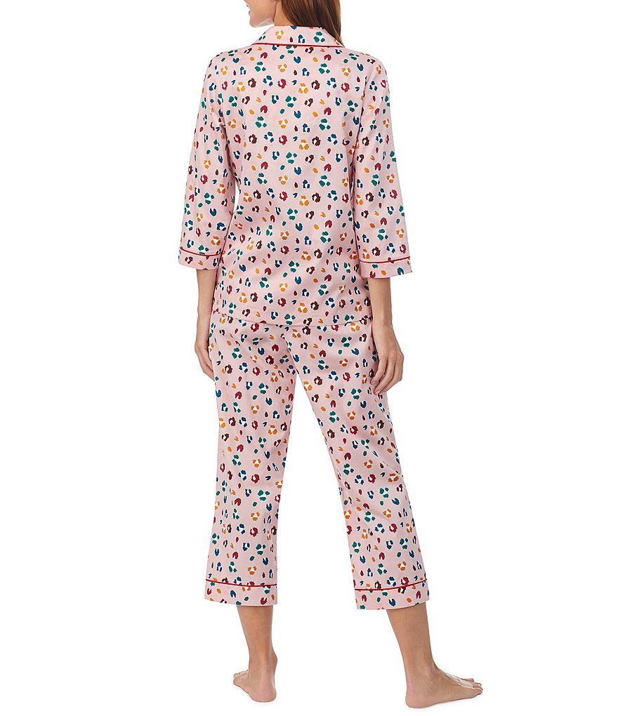 BedHead Pajamas Fierce Sateen Cropped 3/4 Sleeve Coordinating Pajama Set