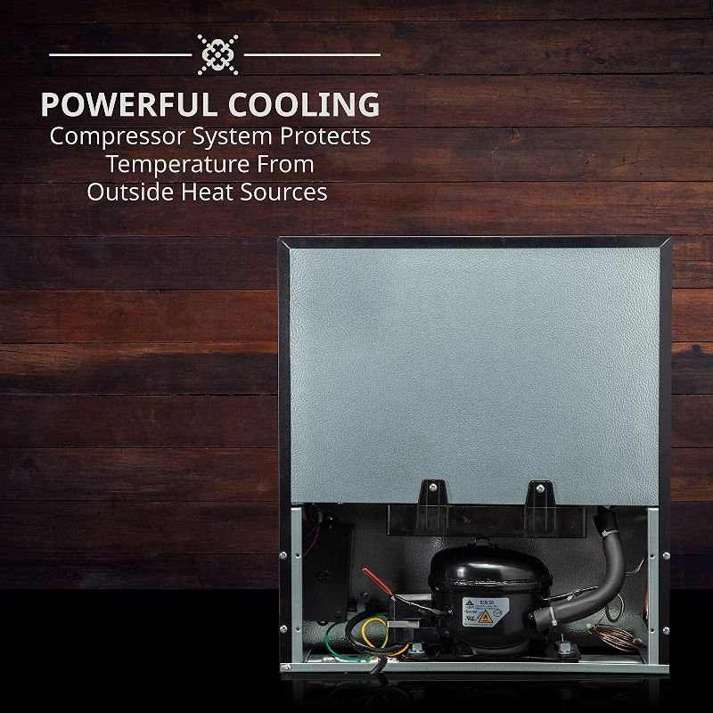 Ivation 12-Bottle Compressor Freestanding Wine Cooler Refrigerator - Black