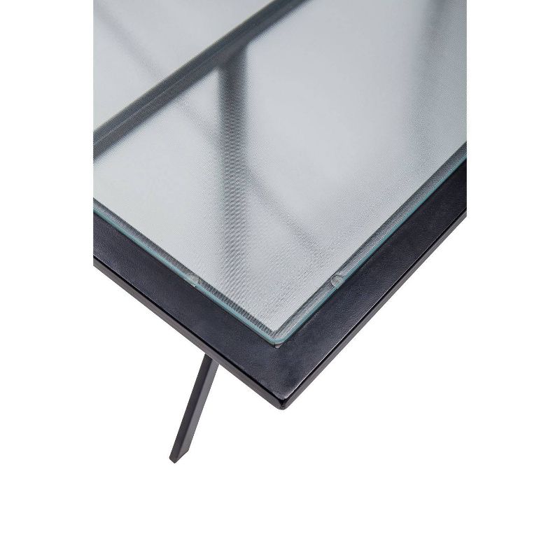 Hanover Lavallette 8pc Outdoor Dining Set with Table Umbrella and Base