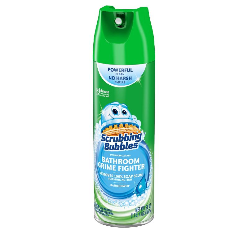 Scrubbing Bubbles Bathroom Grime Fighter Aerosol Rainshower - 20oz