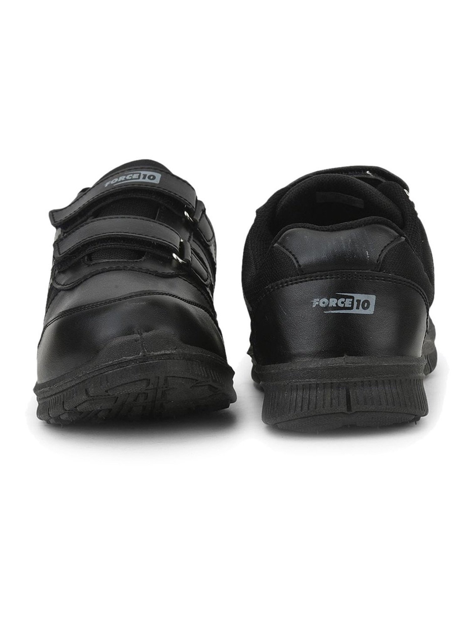 Force 10 GOLA-03 by Liberty Kids Black Velcro Shoes