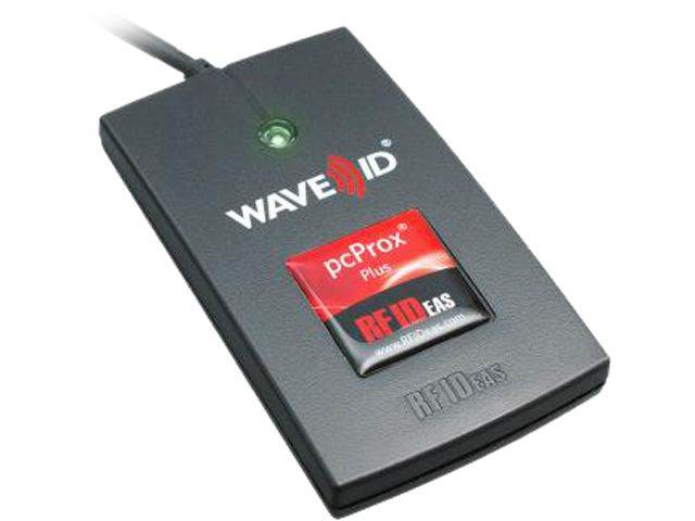 RFIDEAS PCPROX PLUS ENROLL V2 WICLASS SE  SEOS BLACK SUFACE MOUNT RS232 READER 5V EXT POWER SUPPLY LPS05V241PSM REQUIRED