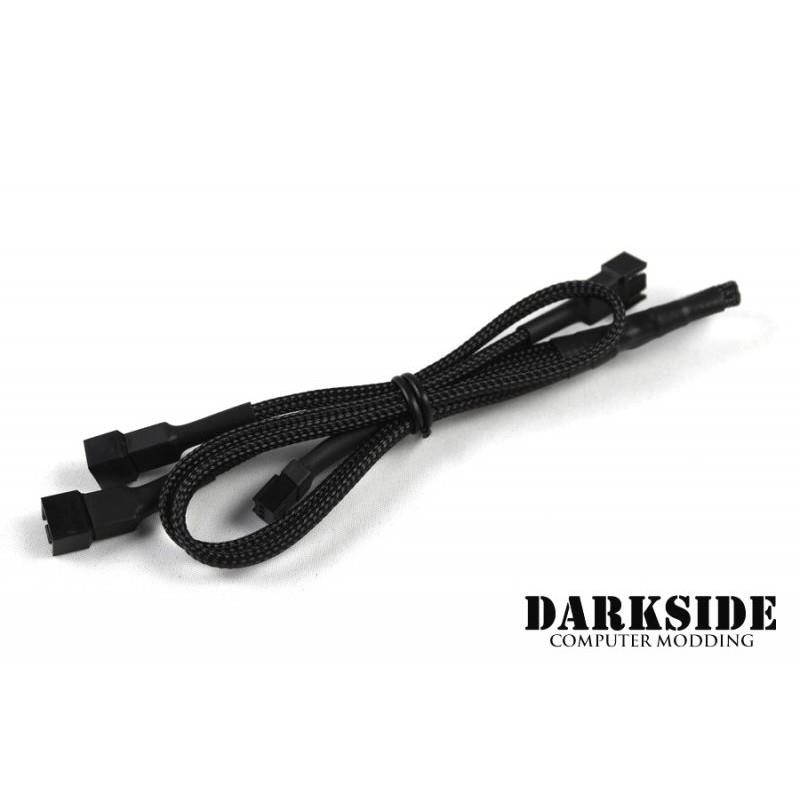 Darkside 3-Pin Triple Radiator Standard Fan Power Y-Cable Splitter - Jet Black (DS-0096)