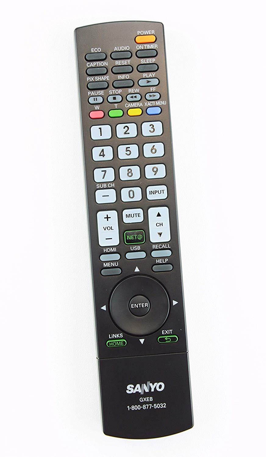 Sanyo GXEB LCD HD TV Remote Control for DP37840, DP42840, DP46840, DP50740, DP52440