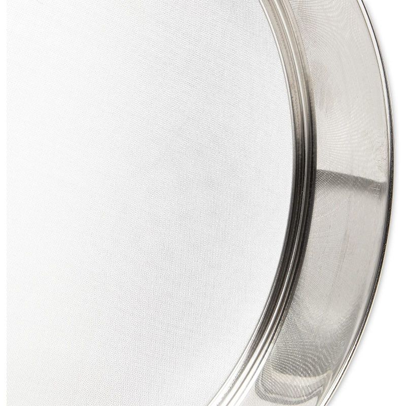 Juvale Stainless Steel Professional Round Flour Sieve for Baking (9.25 x 1.9 in)