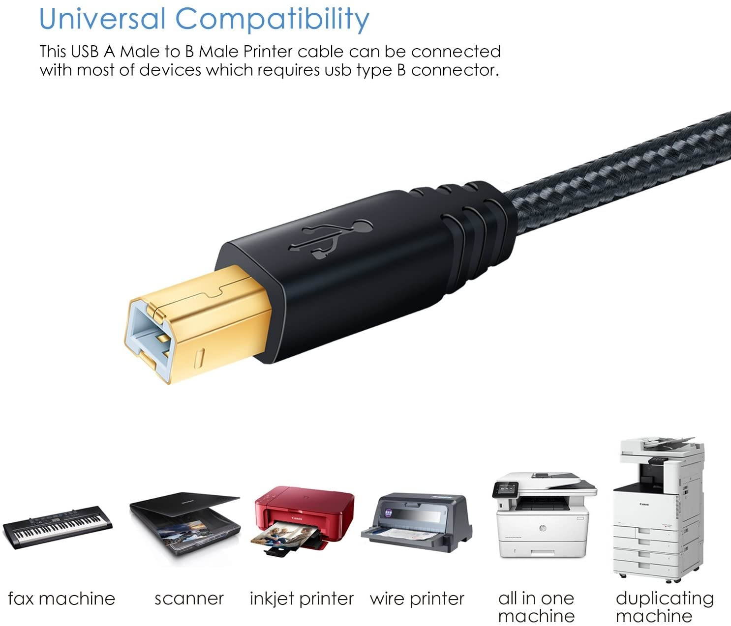 25Ft 25 Feet DB25 Male to Female MF Extension Parallel Cable UL Certified