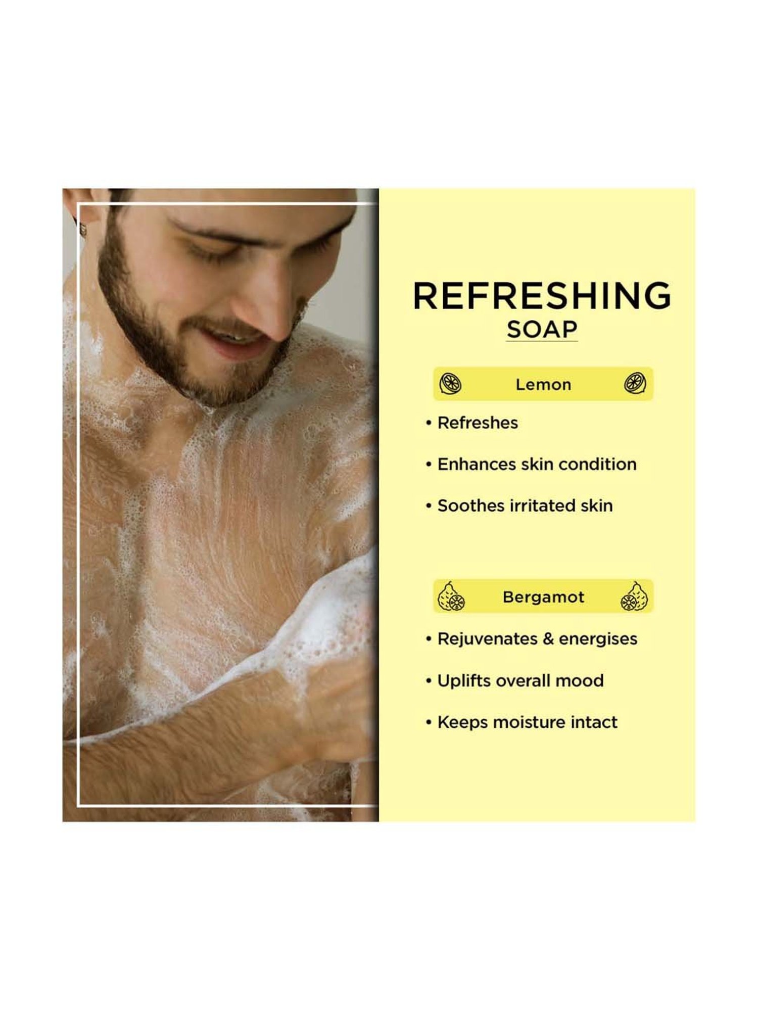 The Man Company Refreshing Soap for Men - (Pack of 2)