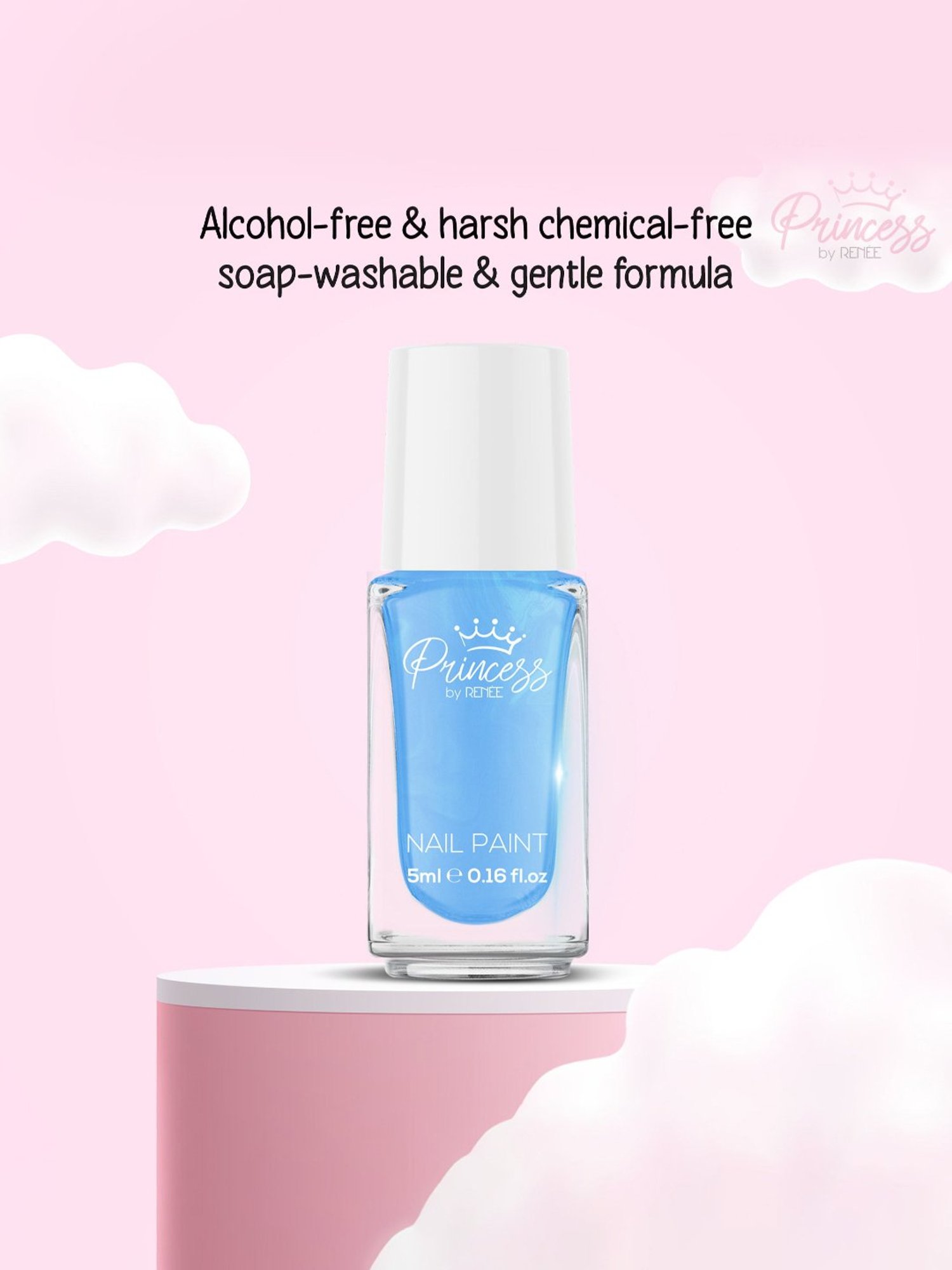 Princess by RENEE Bubbles Nail Paint Blu Maze - 5 ml