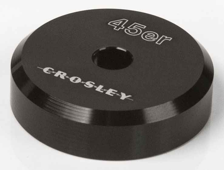 CROSLEY RADIO CR9100A-BK 45'er Aluminum 45RPM Adapter ,Black