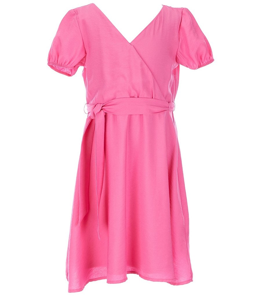 Angie Big Girls 7-14 Stripe Ruffle-Hem Maxi Dress