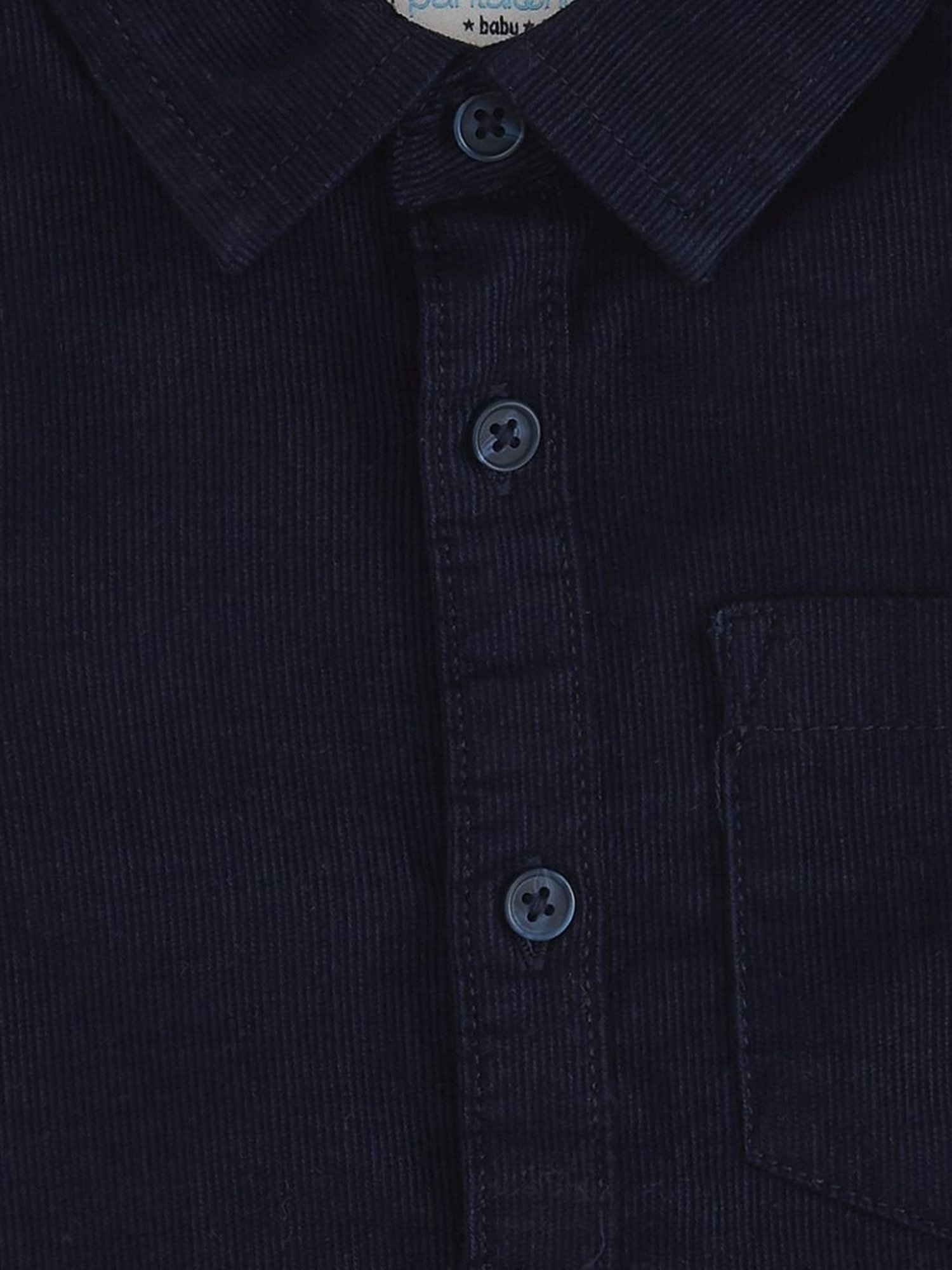 Pantaloons Baby Navy Regular Fit Full Sleeves Shirt