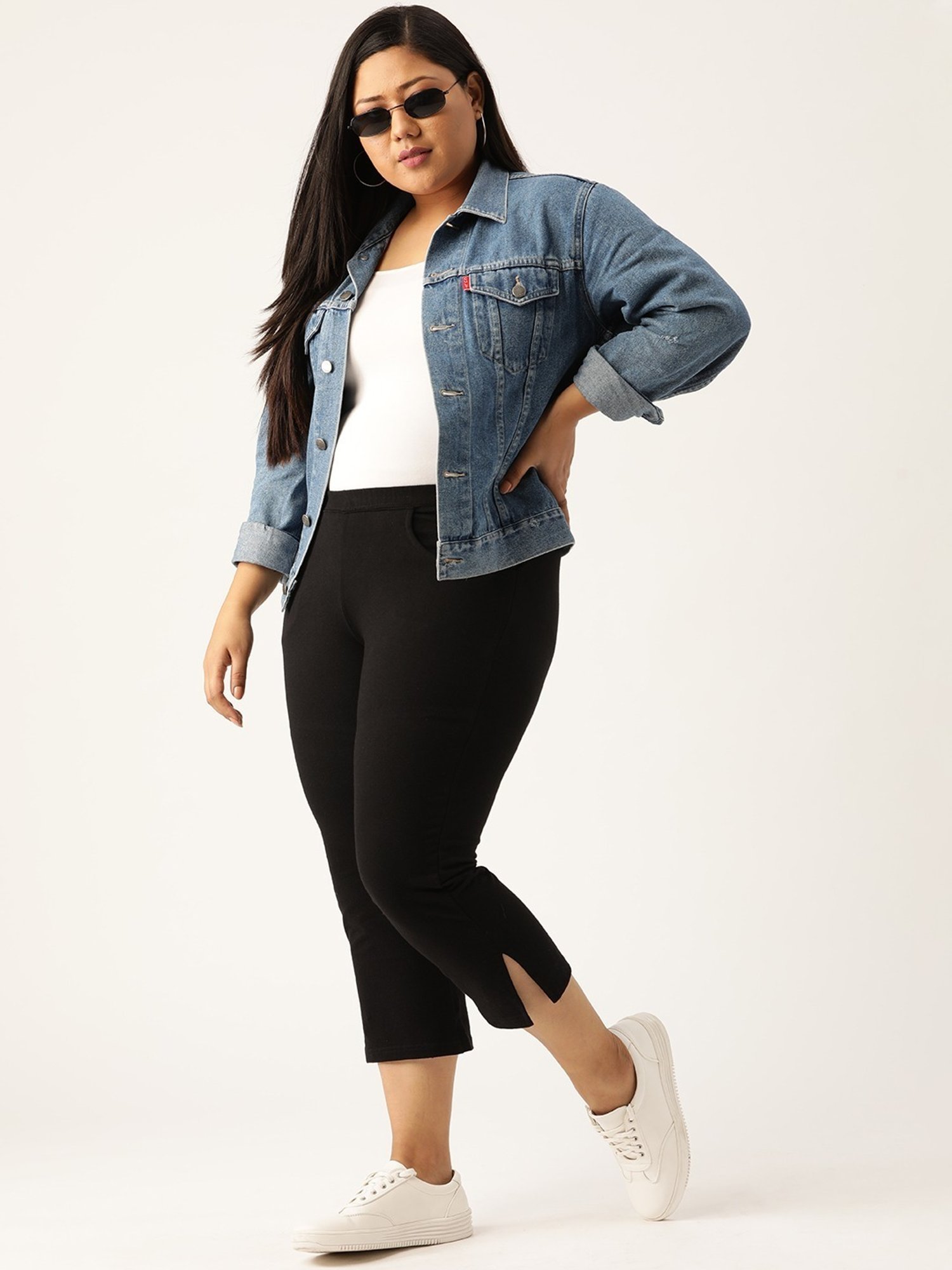 theRebelinme Black High Rise Capris