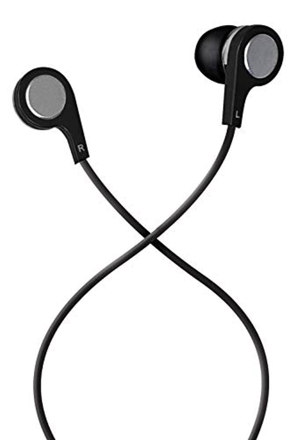 Maxell B-13 Bass Earbuds with Microphone, Black, 52" Cord 199621