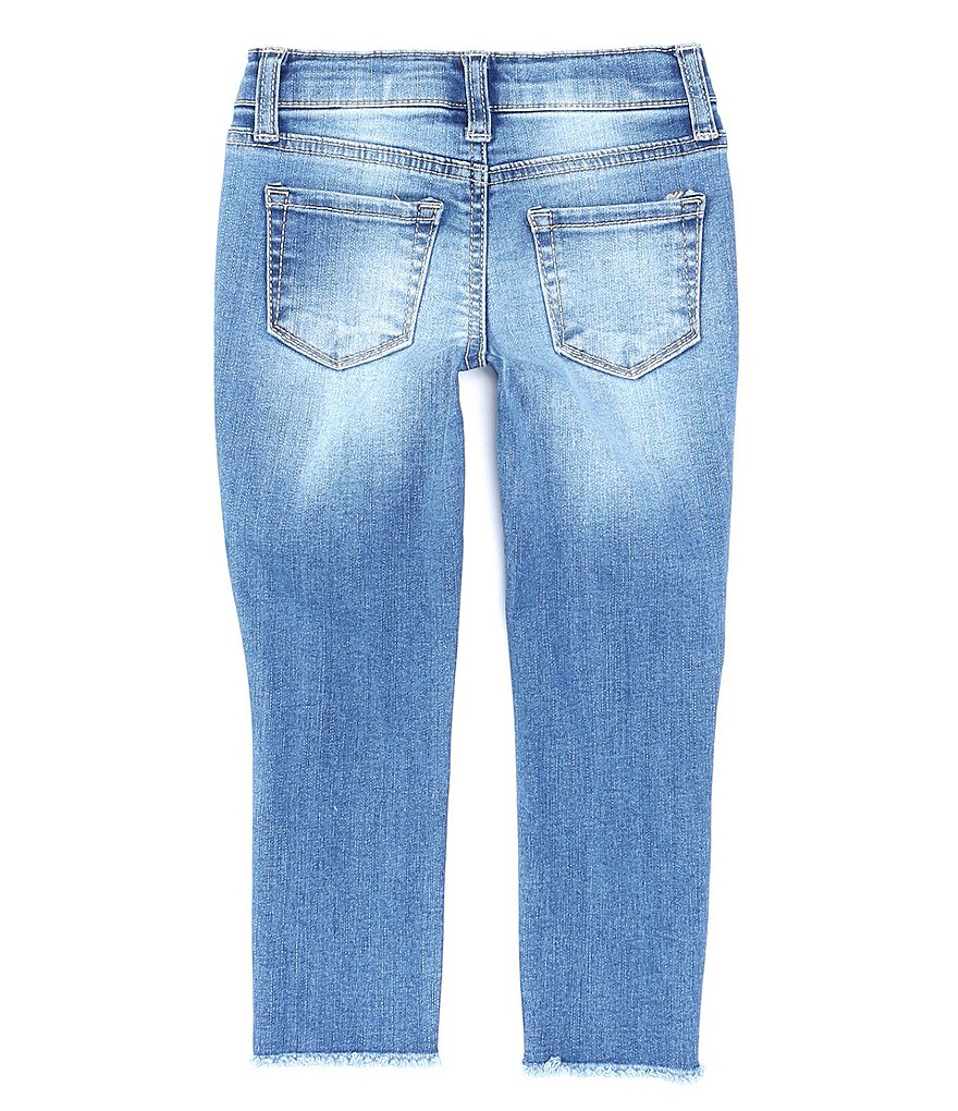 Hippie Girl Little Girls 4-6X Distressed Frayed-Hem Ankle Jeans