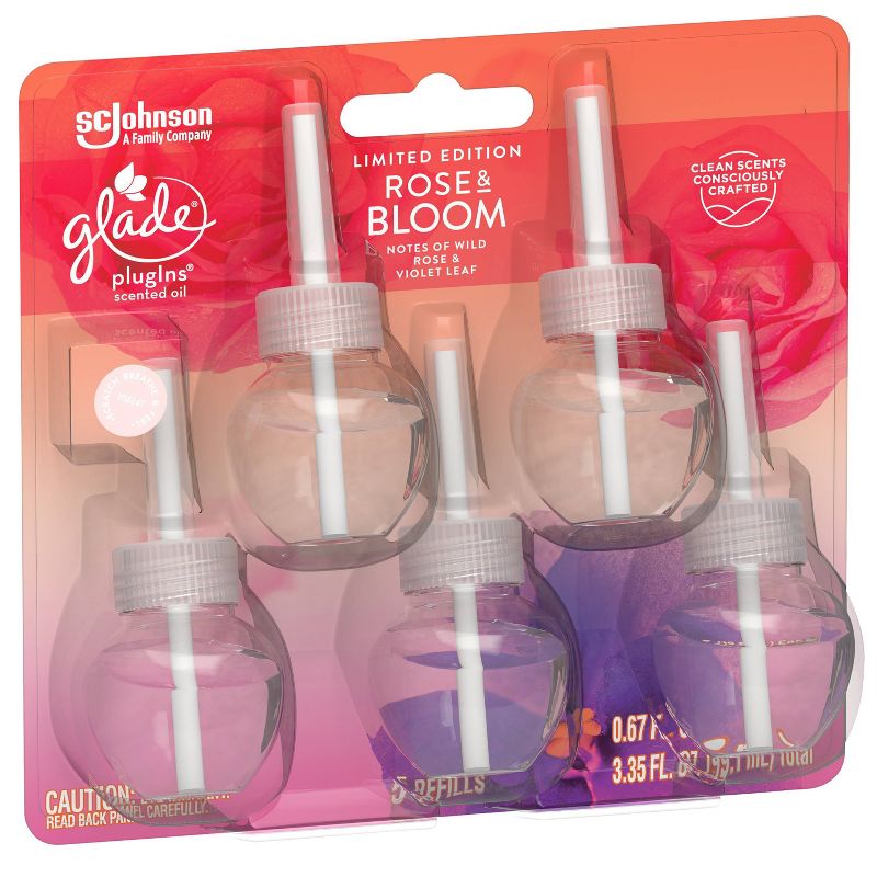 Glade Plugins Rose  Bloom PlugIns Refill - 5ct