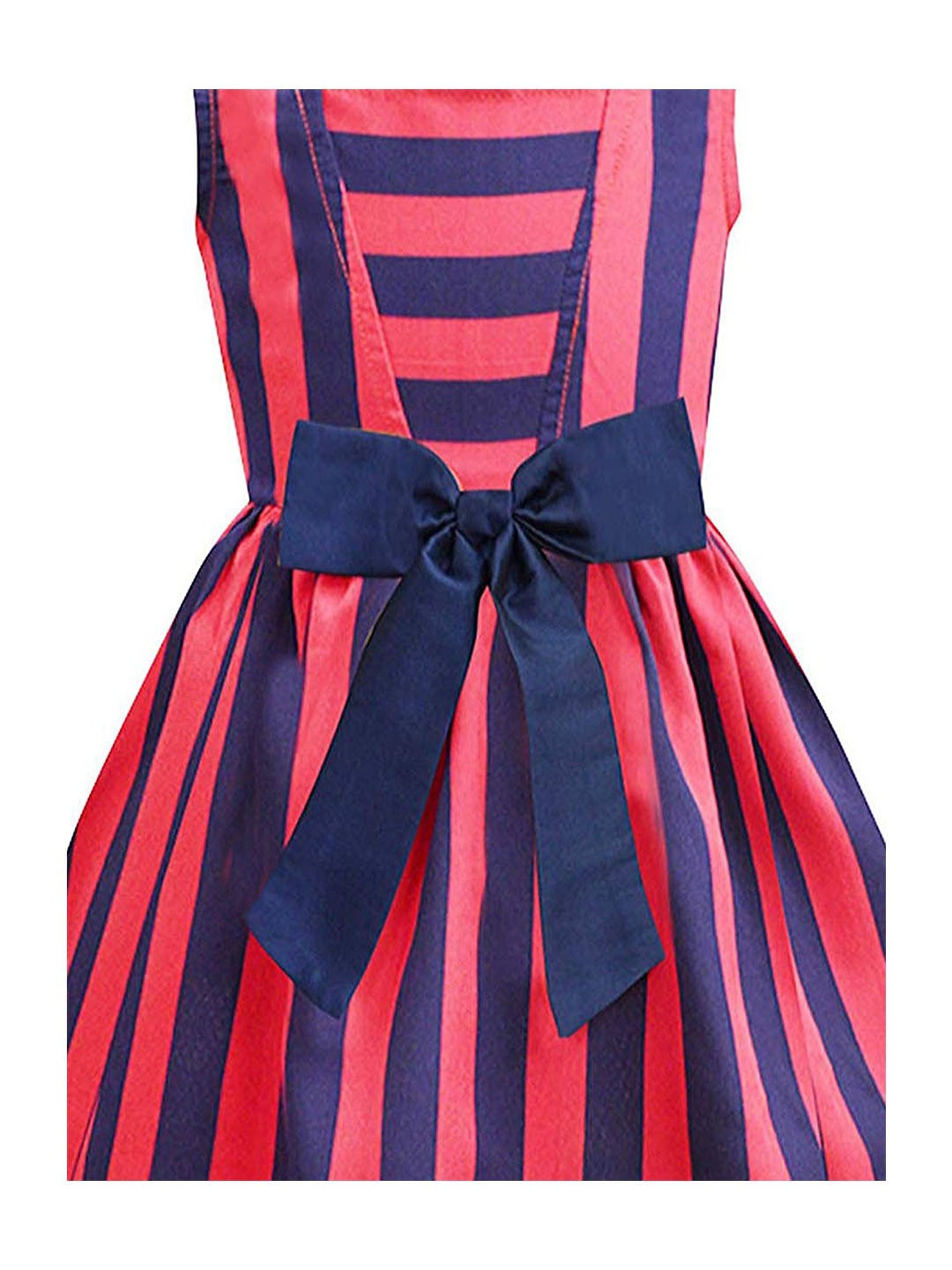 A.T.U.N. Red & Navy Striped Dress