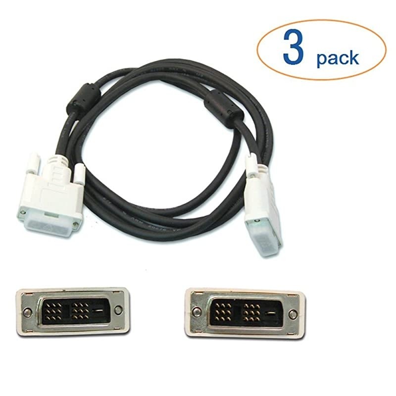 DAT 7321D Black Male to Male One DVI-D to DVI-D Single Link Cable