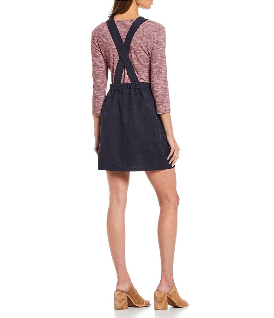 I.N. San Francisco Sleeveless V-Neck A-Line Jumper Dress