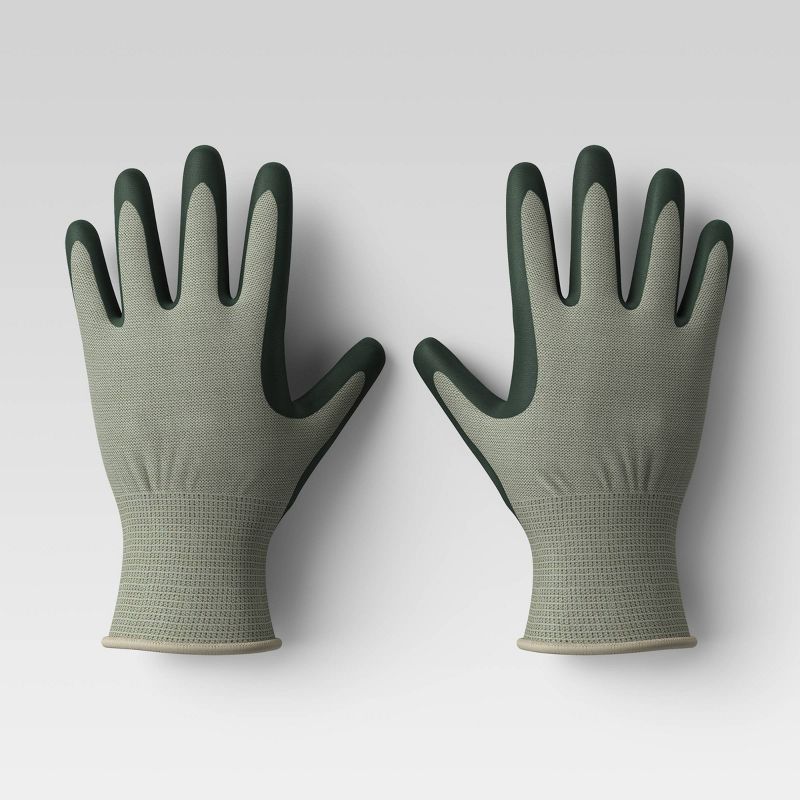 2pk S/M Bamboo Nitrile Gloves Green - Smith & Hawken™