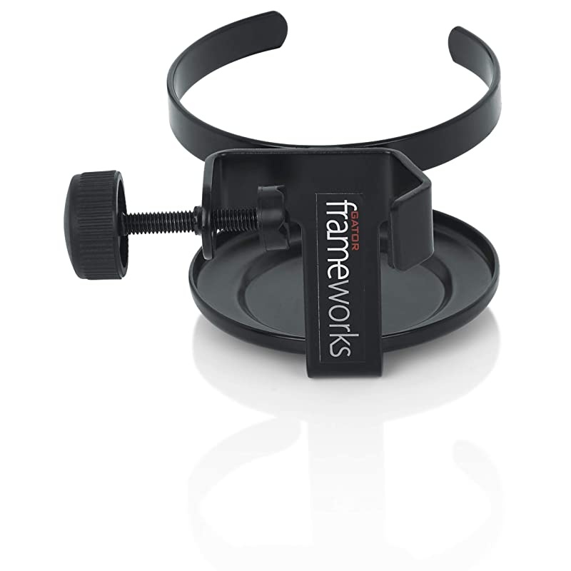 Frameworks Microphone Stand Clamp On Drink Holder Holds Single Beverage GFWSINGLECUP