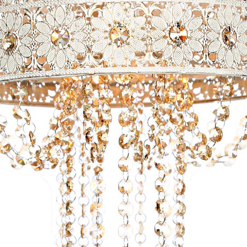 12.5" Jeweled Blossoms Hanging Ceiling Light - River of Goods